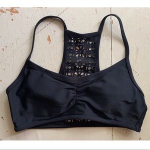 Xhilaration :: black laser cut bikini top